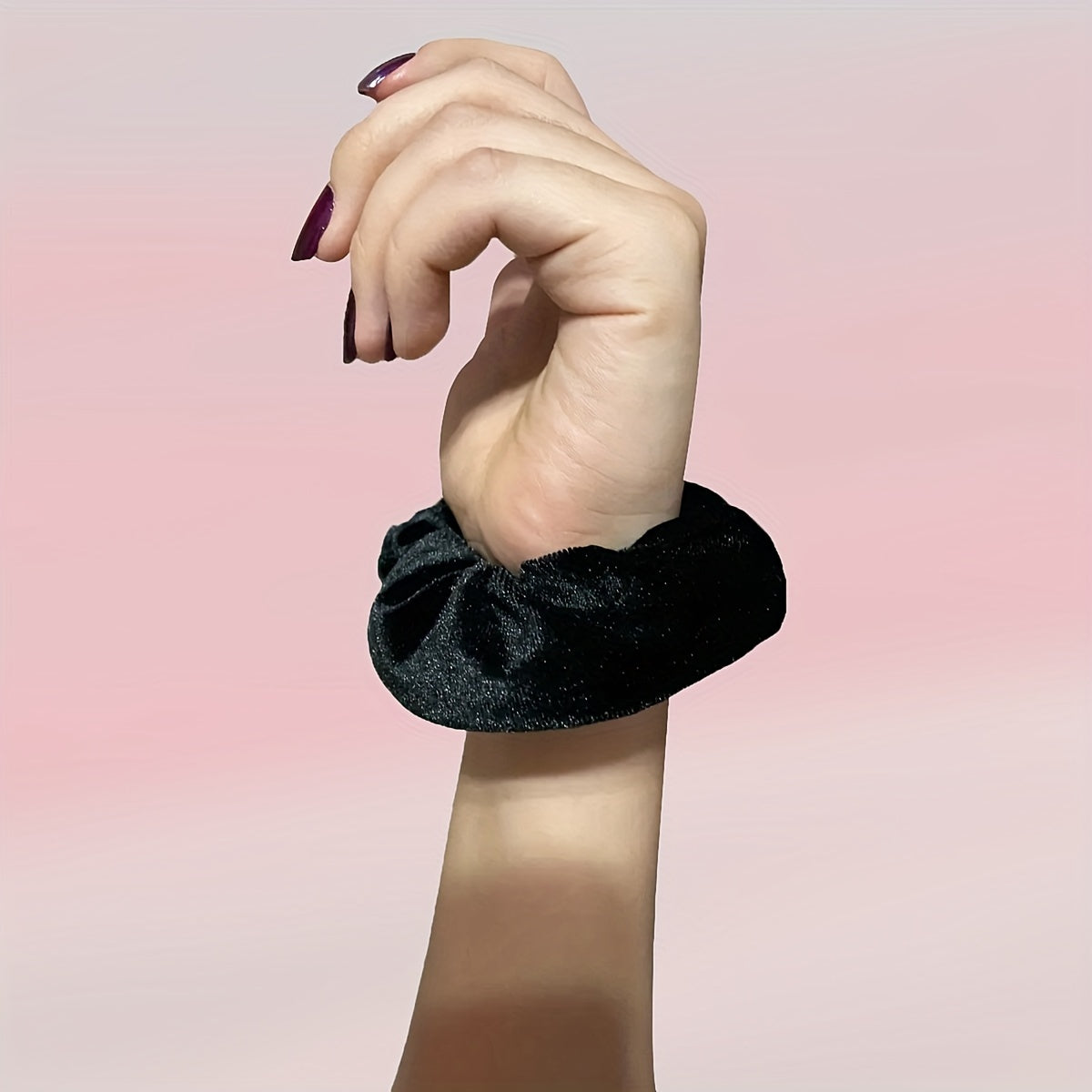 Scrunchie de Veludo com Fecho
