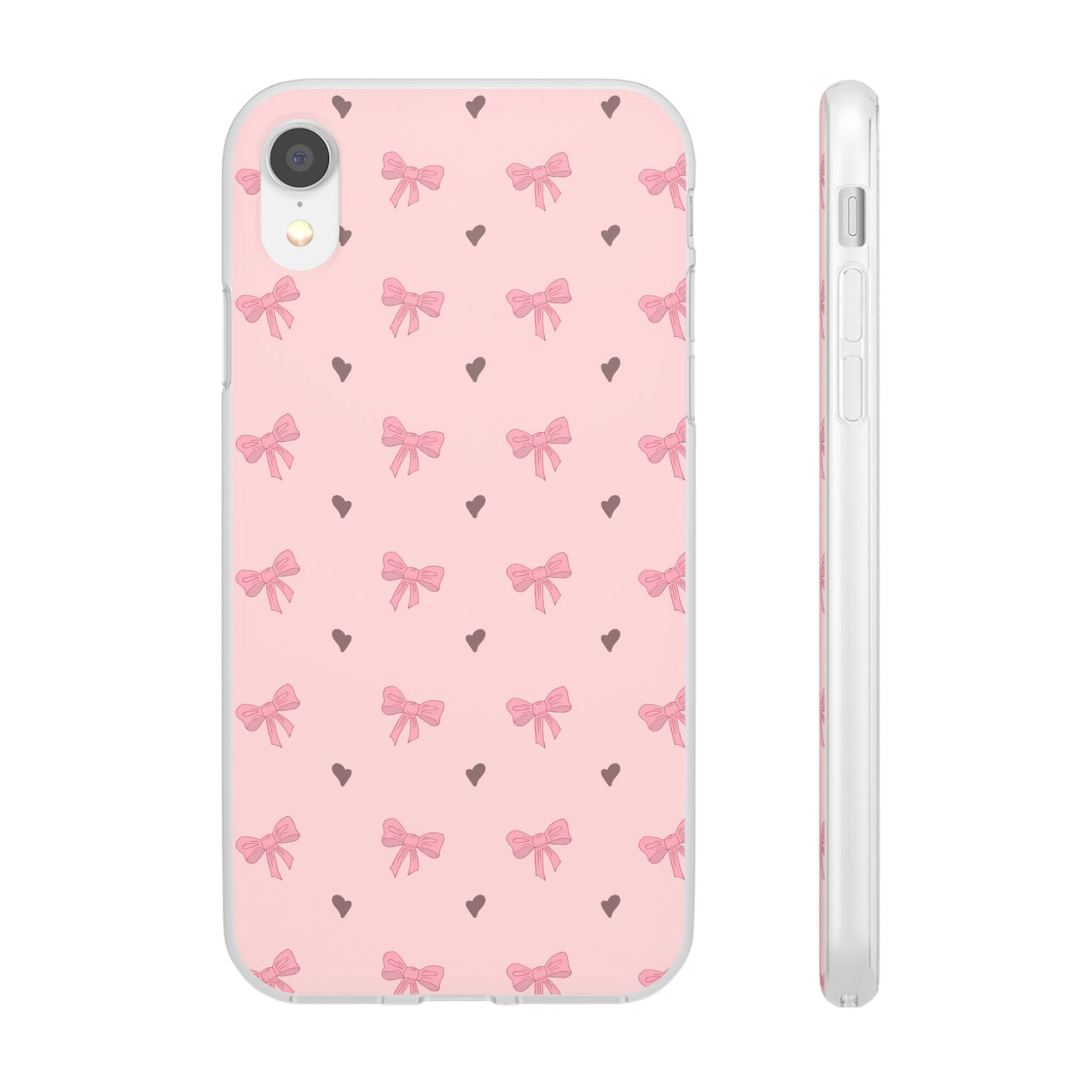 Capa de Telemóvel Flexível - Laços Rosa