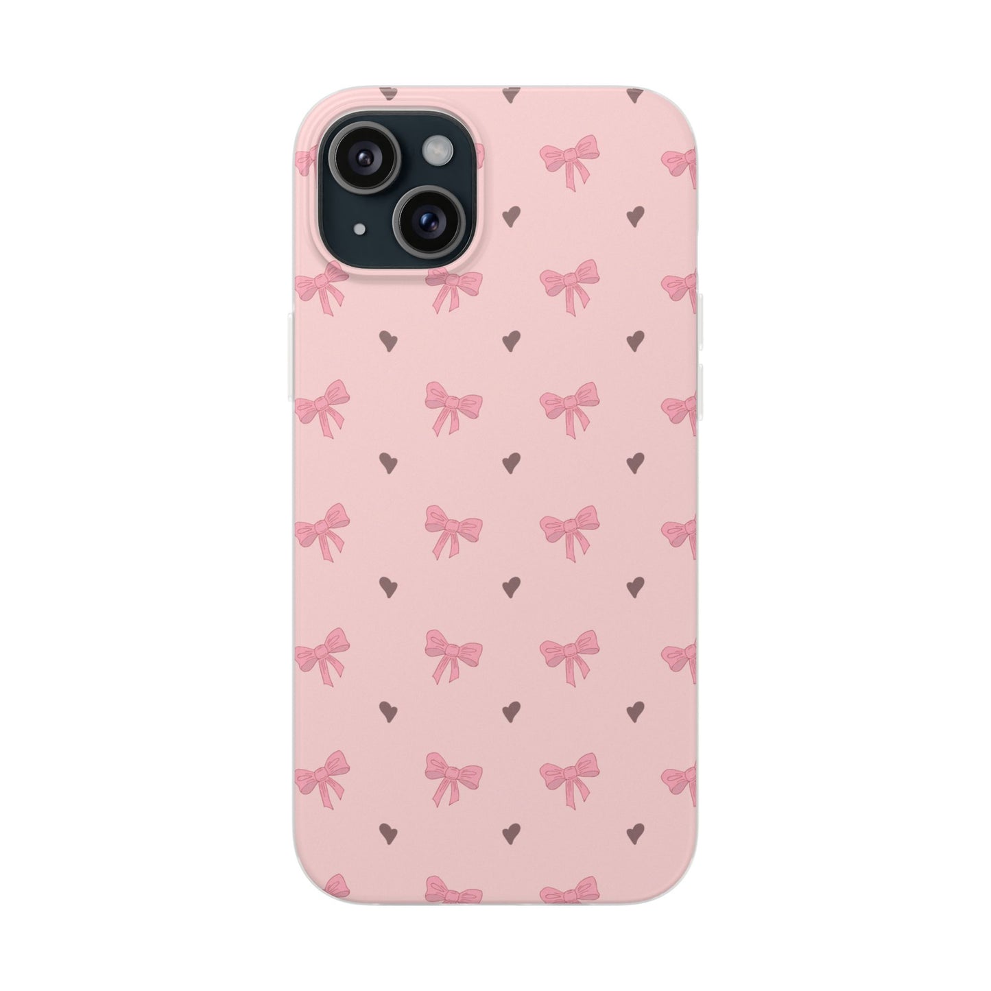 Capa de Telemóvel Flexível - Laços Rosa