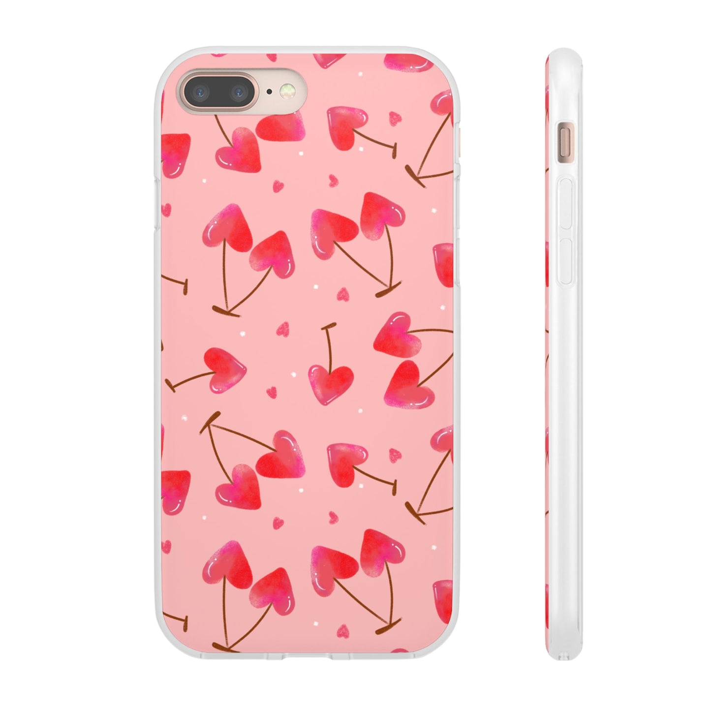 Capa de Telemóvel Flexível - Cerejas Velentine's