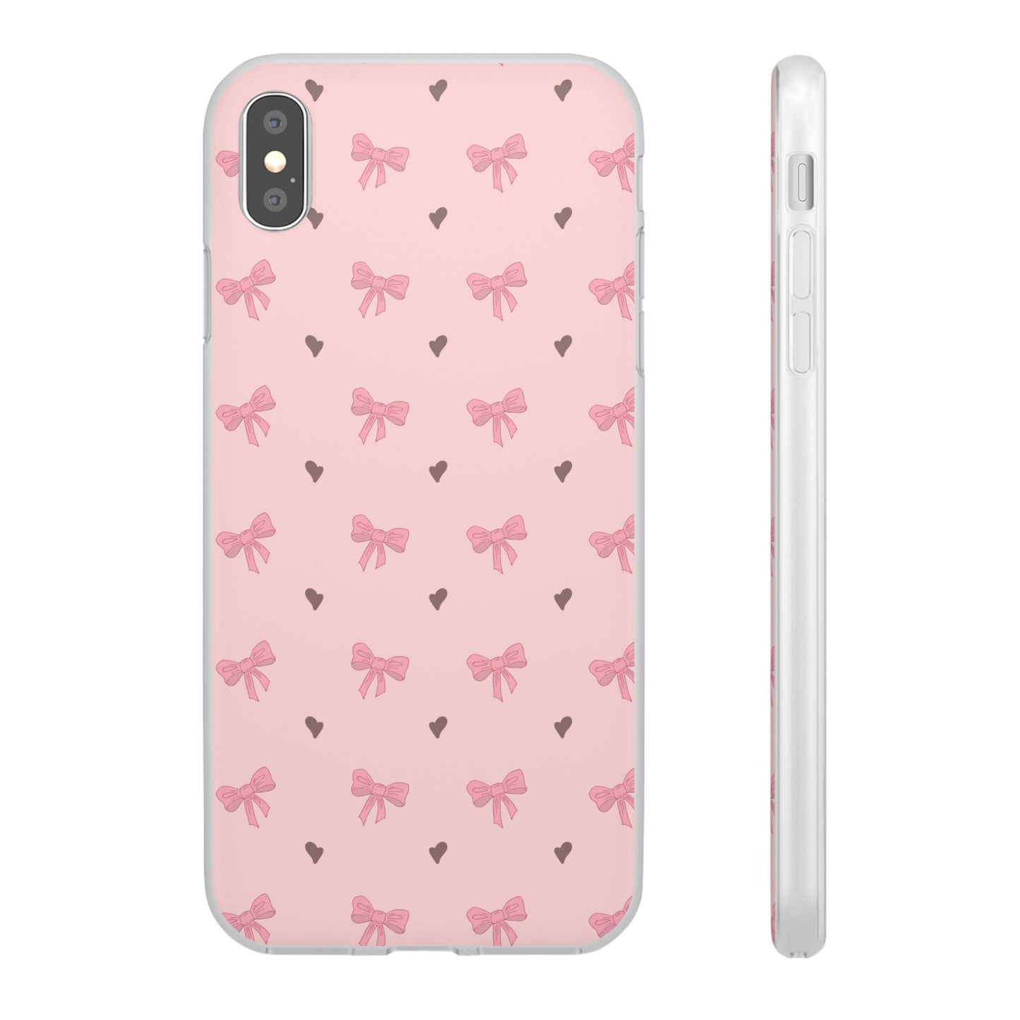 Capa de Telemóvel Flexível - Laços Rosa