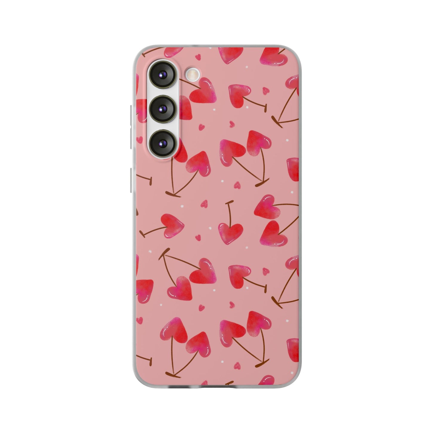Capa de Telemóvel Flexível - Cerejas Velentine's