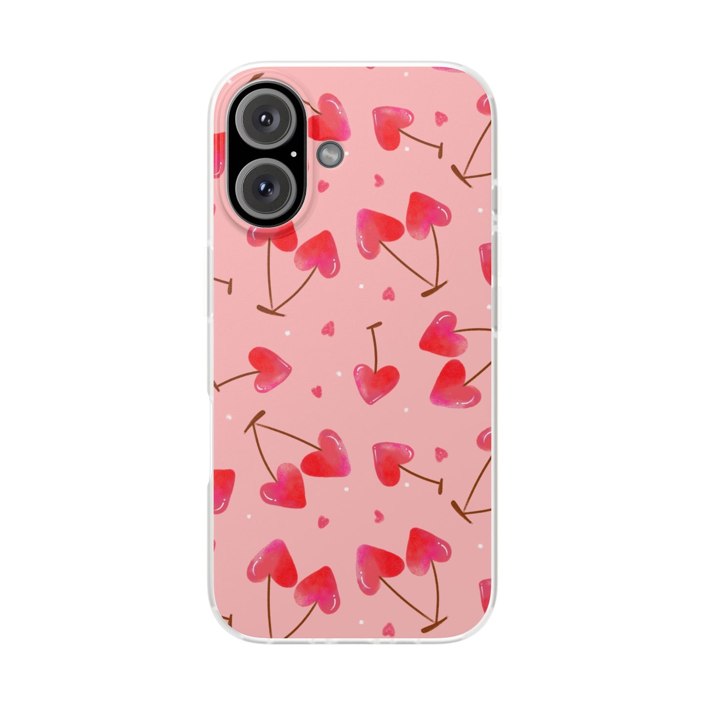 Capa de Telemóvel Flexível - Cerejas Velentine's