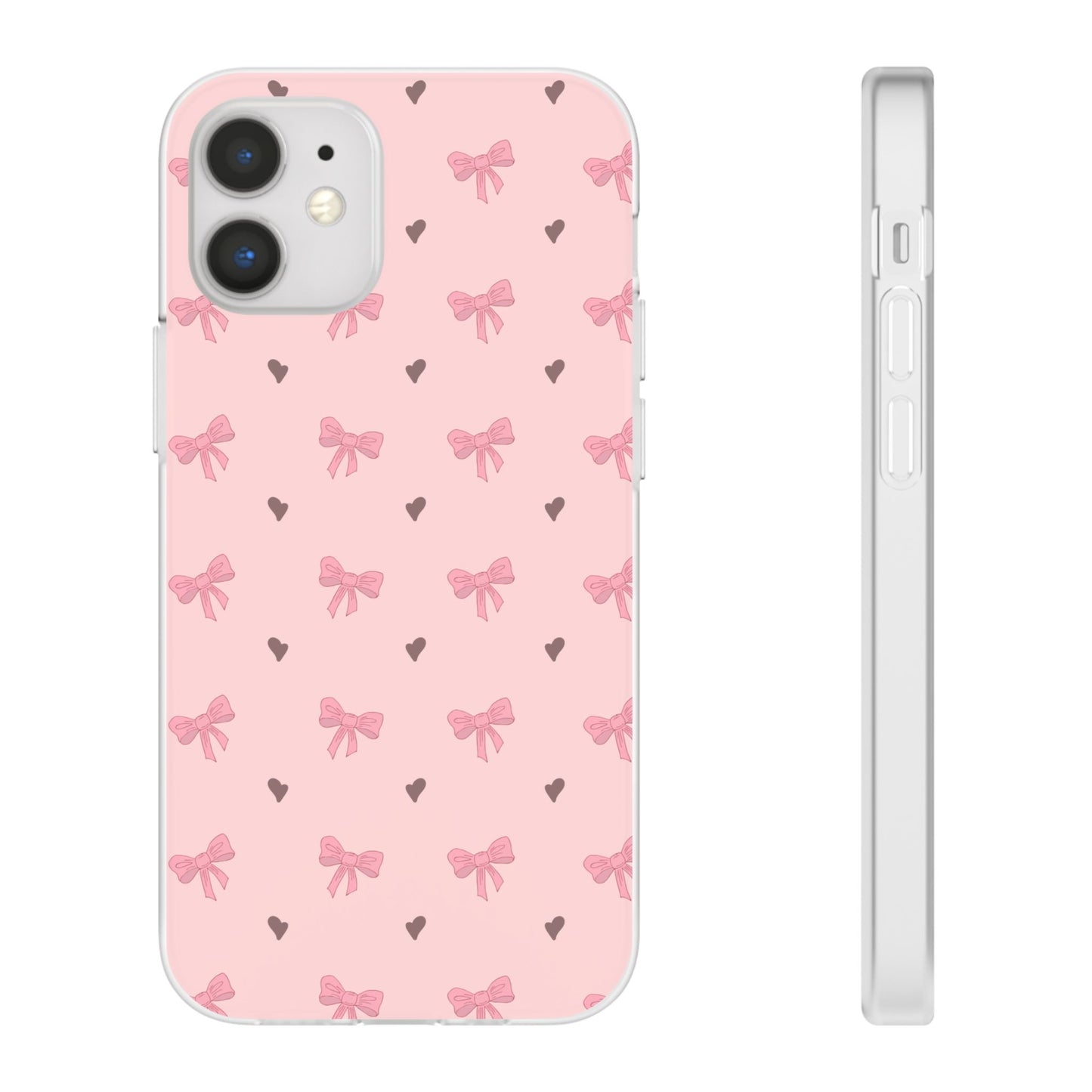 Capa de Telemóvel Flexível - Laços Rosa
