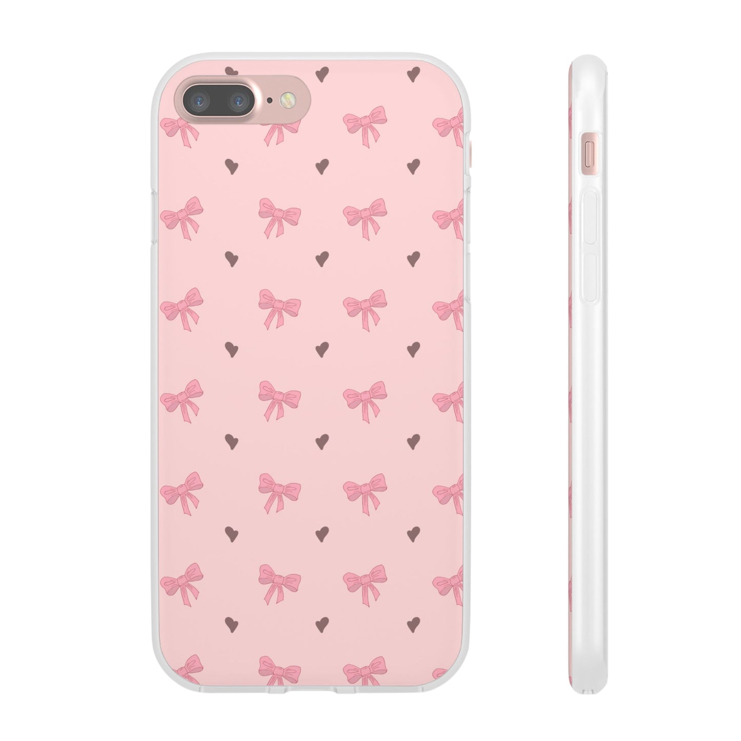 Capa de Telemóvel Flexível - Laços Rosa