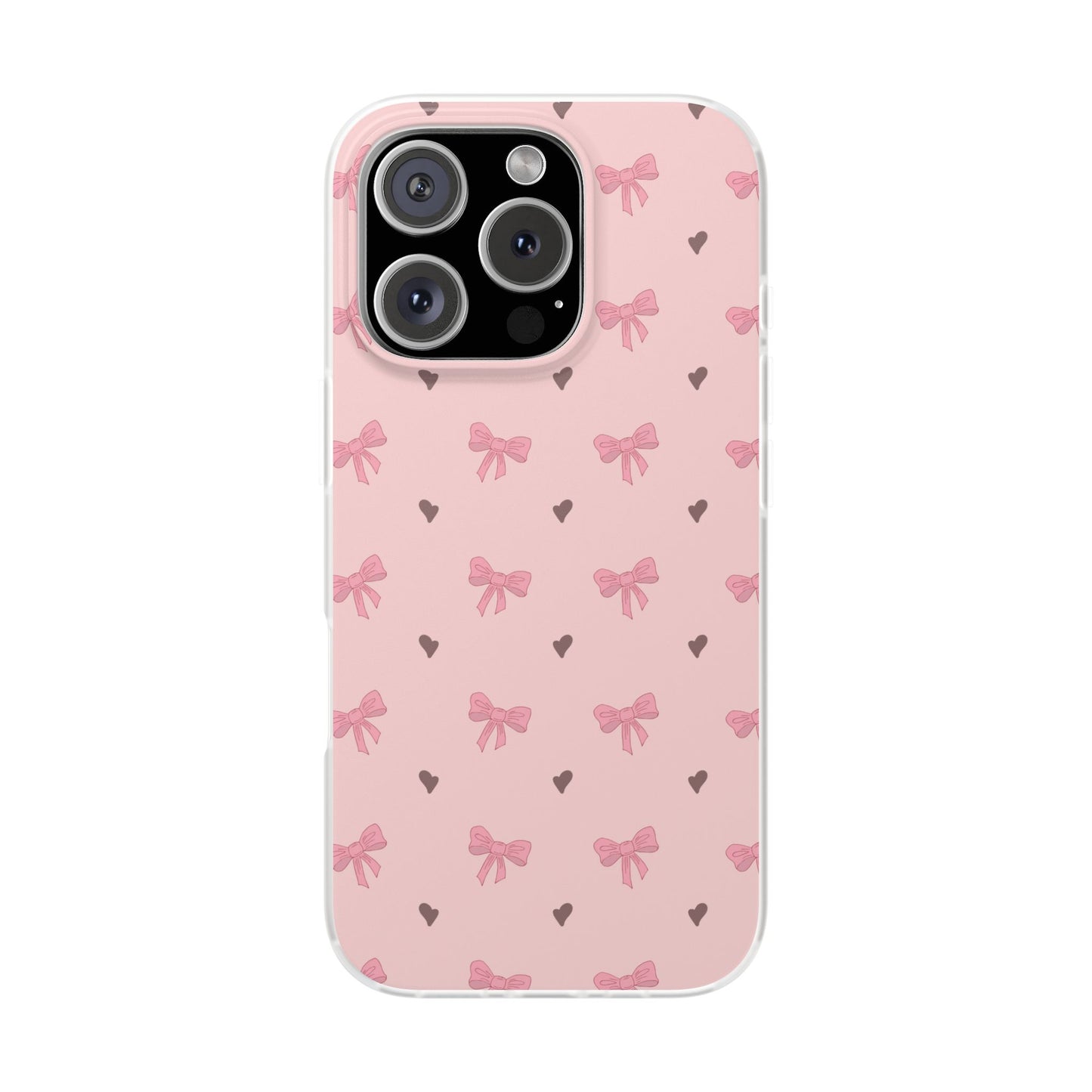 Capa de Telemóvel Flexível - Laços Rosa