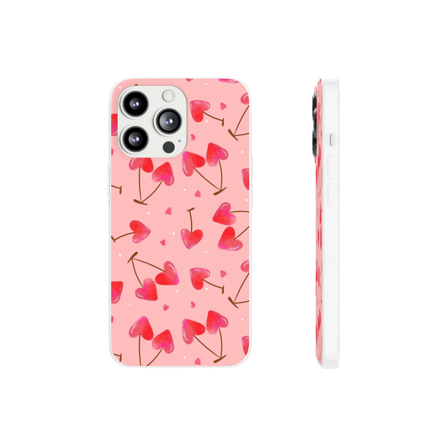 Capa de Telemóvel Flexível - Cerejas Velentine's