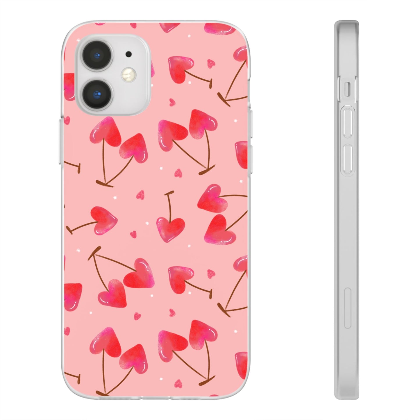 Capa de Telemóvel Flexível - Cerejas Velentine's