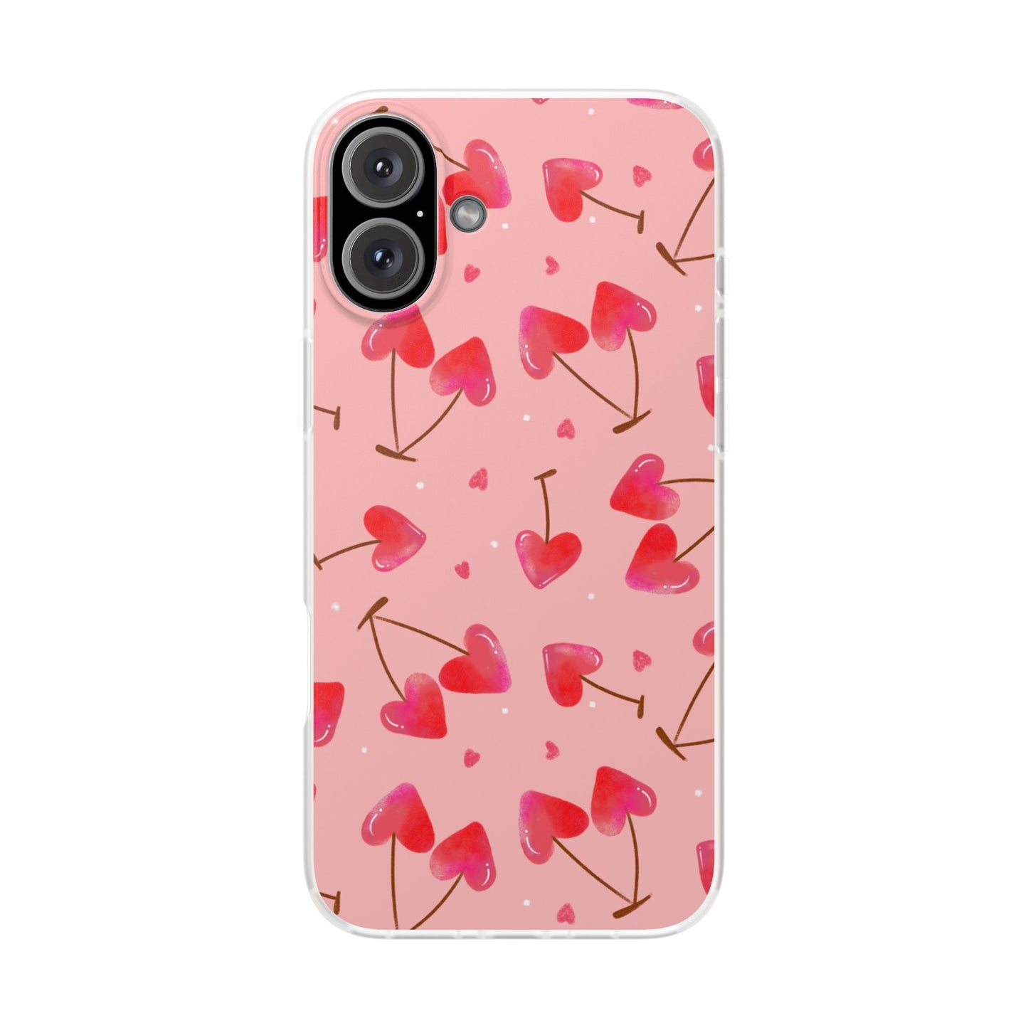 Capa de Telemóvel Flexível - Cerejas Velentine's