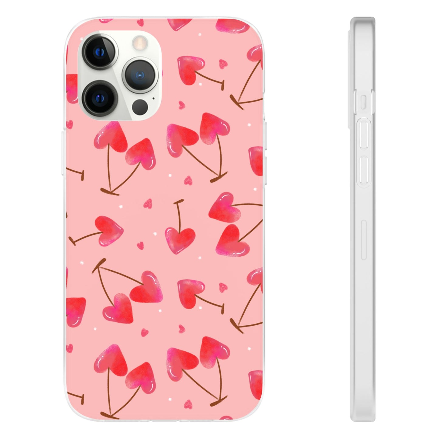Capa de Telemóvel Flexível - Cerejas Velentine's