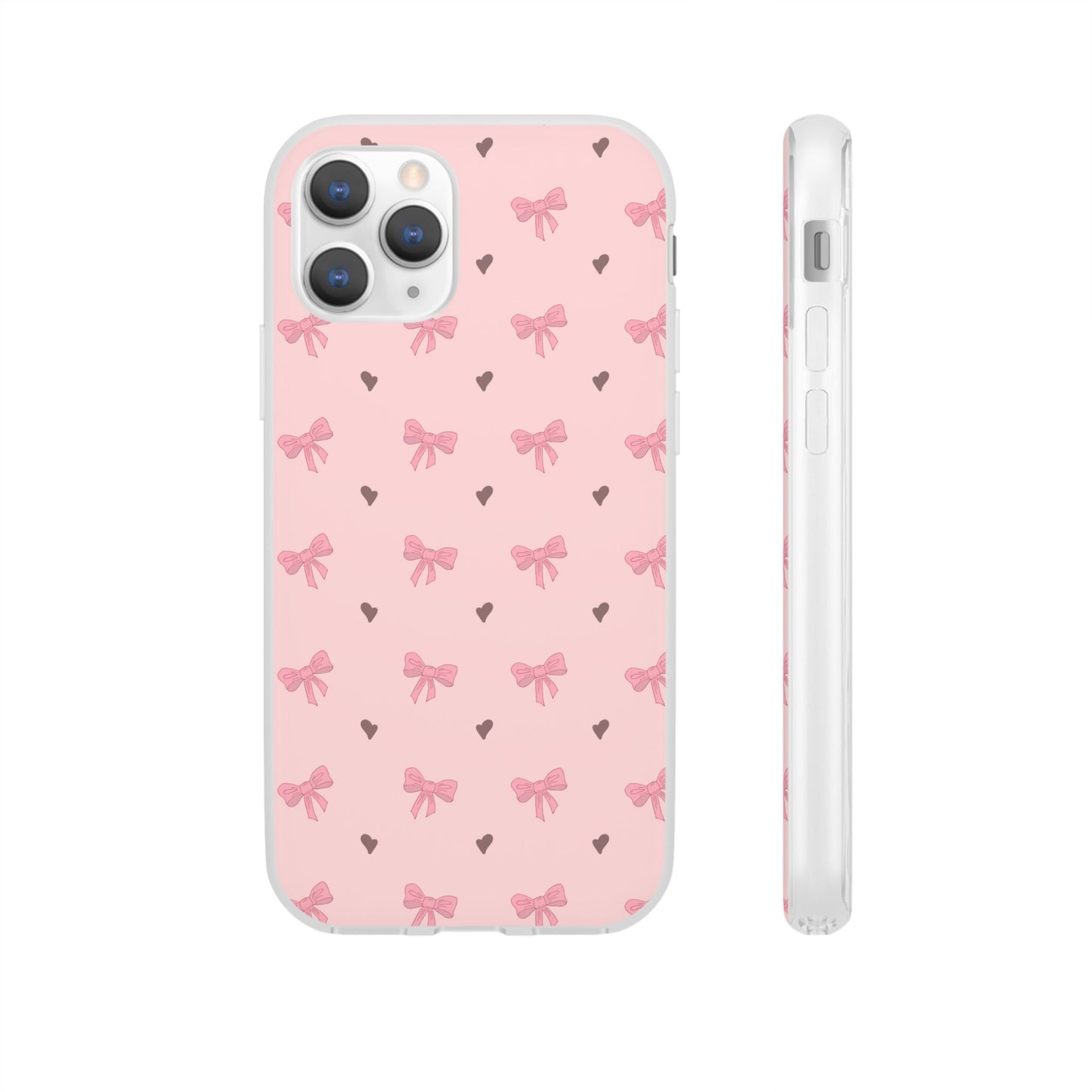 Capa de Telemóvel Flexível - Laços Rosa