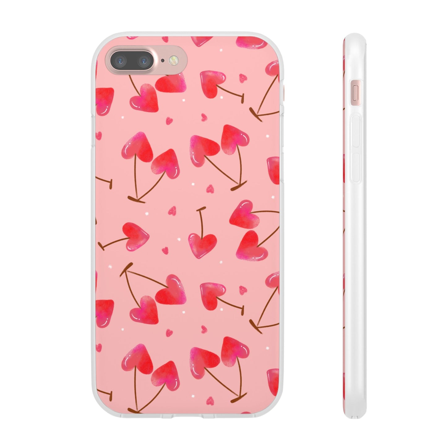 Capa de Telemóvel Flexível - Cerejas Velentine's