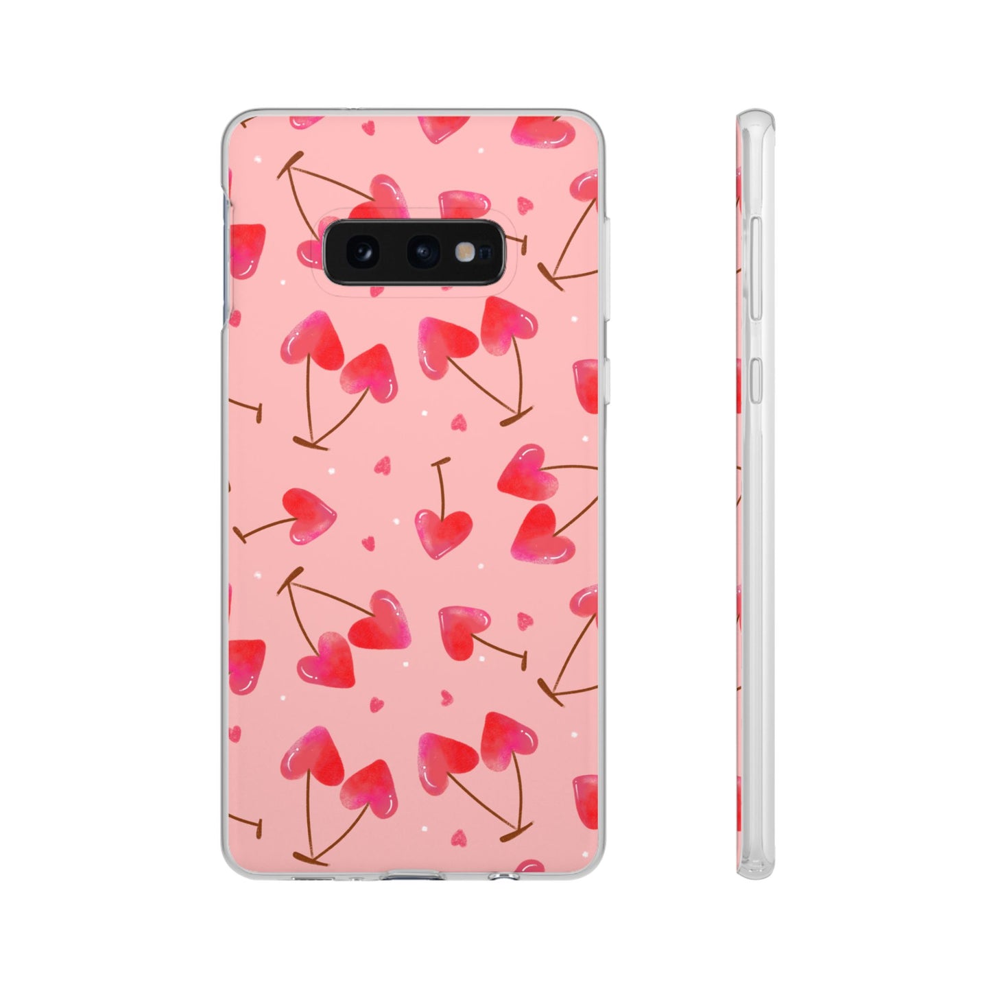Capa de Telemóvel Flexível - Cerejas Velentine's