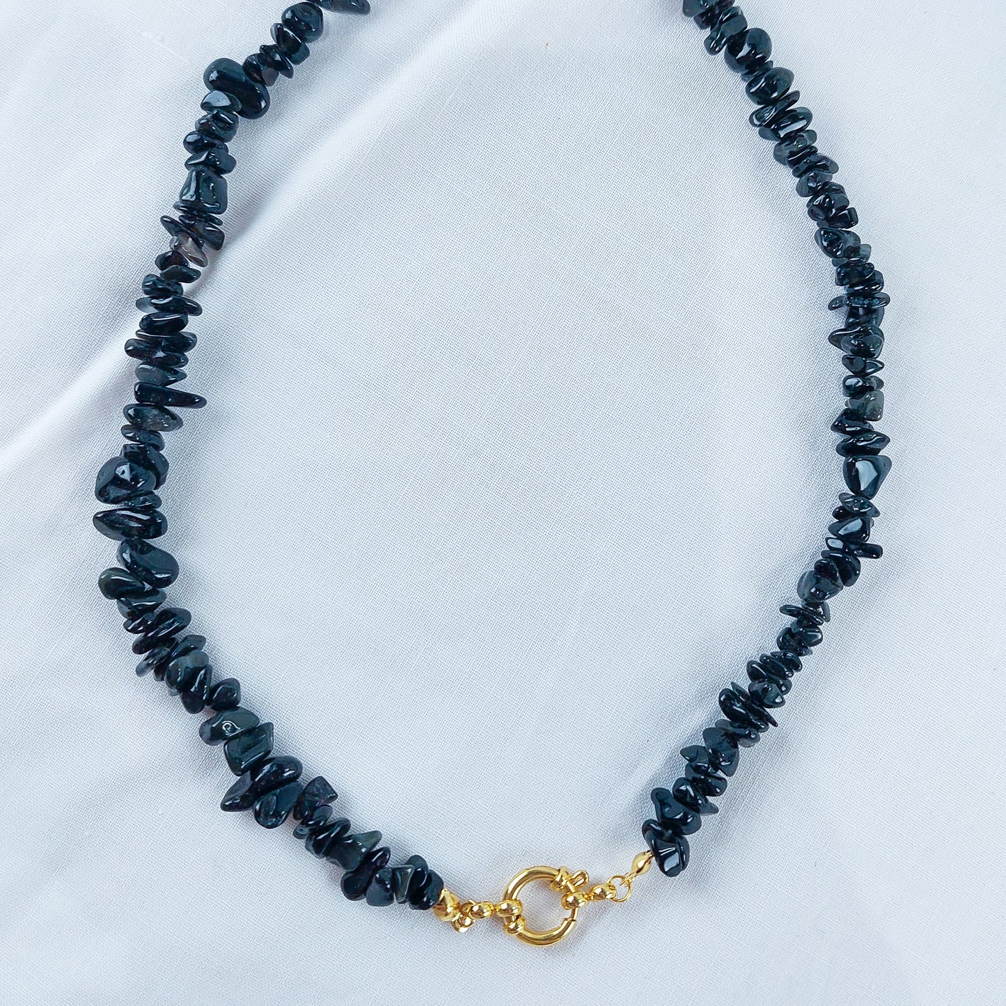 Colar Fragmentos - Obsidiana