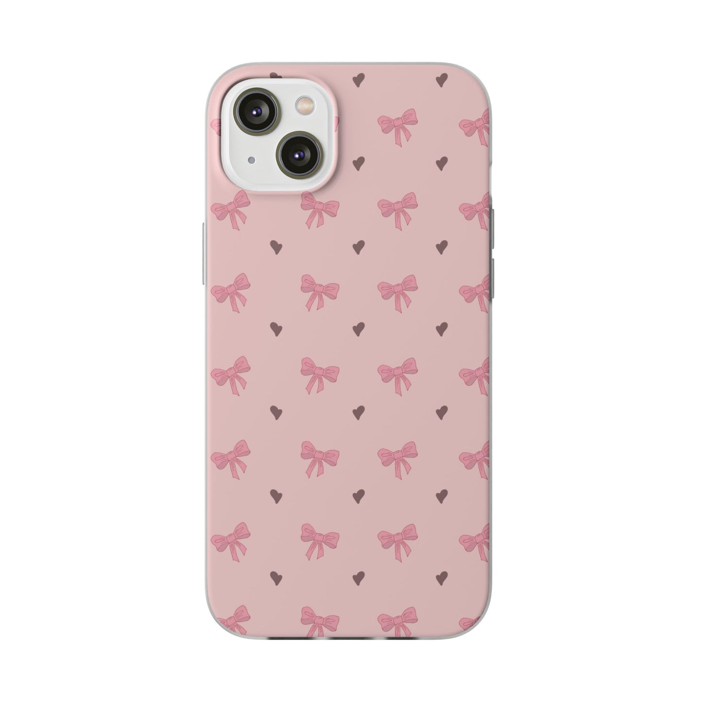 Capa de Telemóvel Flexível - Laços Rosa