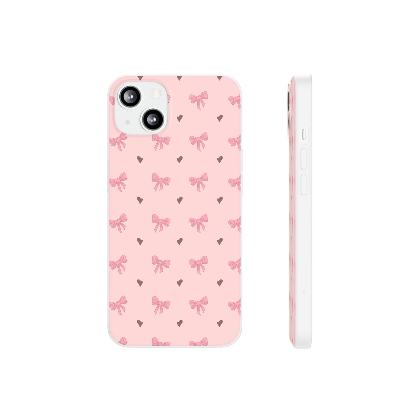 Capa de Telemóvel Flexível - Laços Rosa