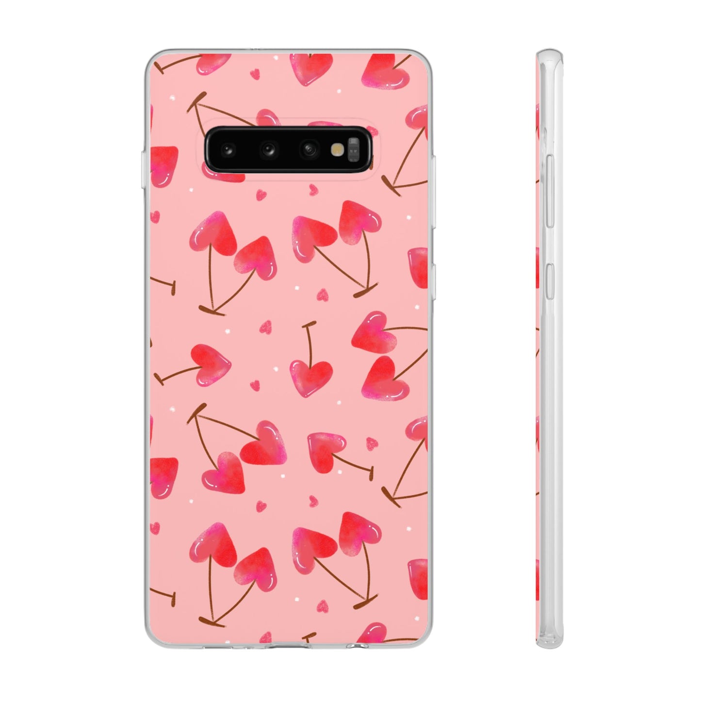 Capa de Telemóvel Flexível - Cerejas Velentine's