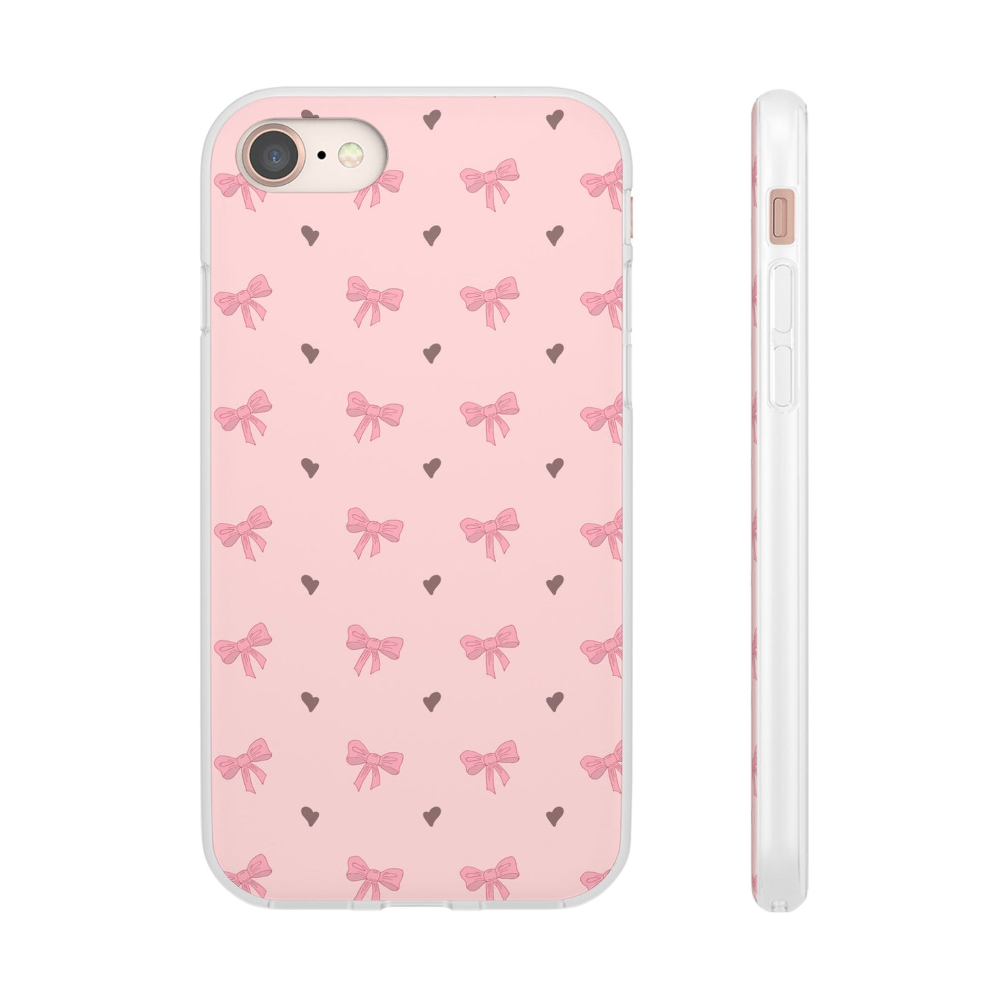 Capa de Telemóvel Flexível - Laços Rosa