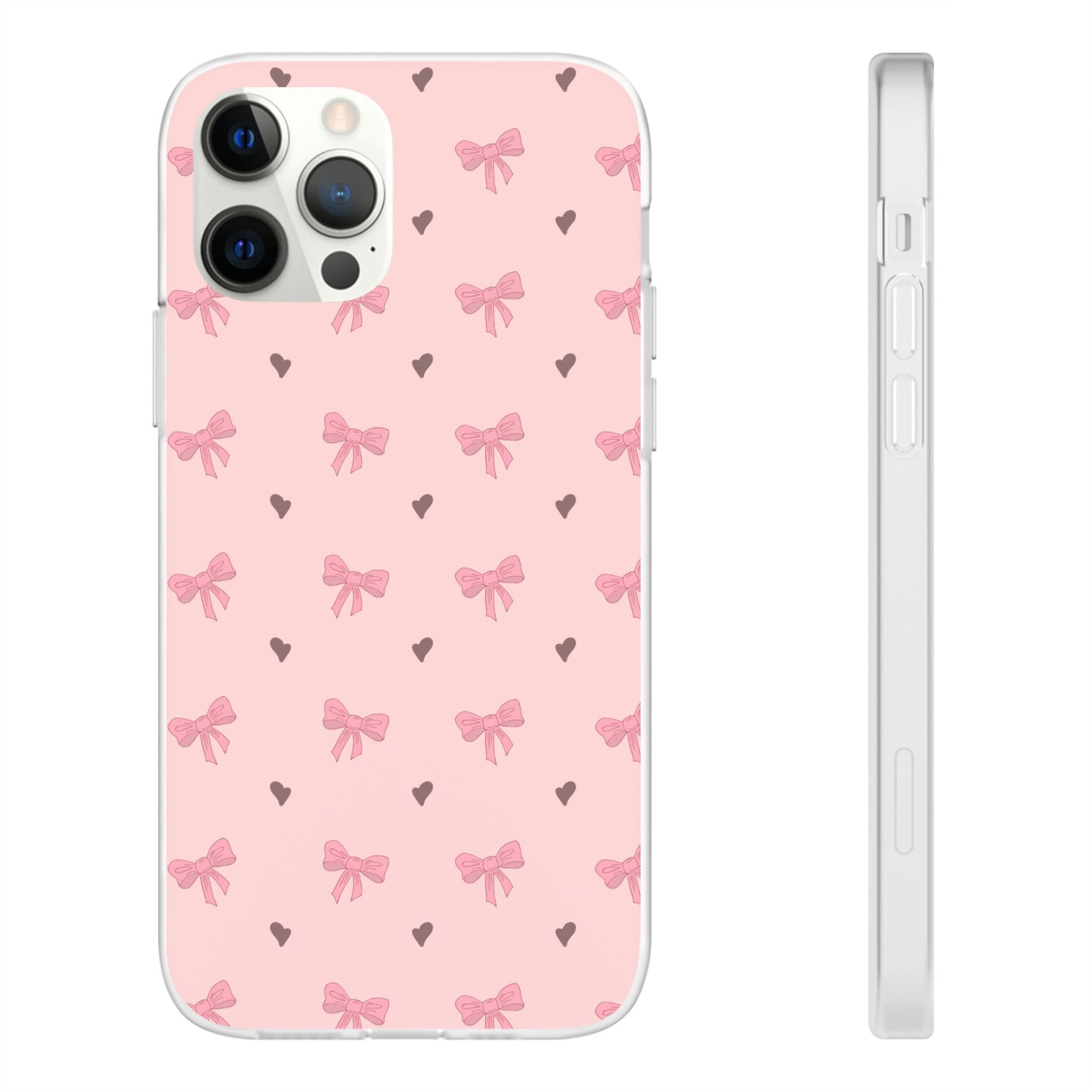 Capa de Telemóvel Flexível - Laços Rosa