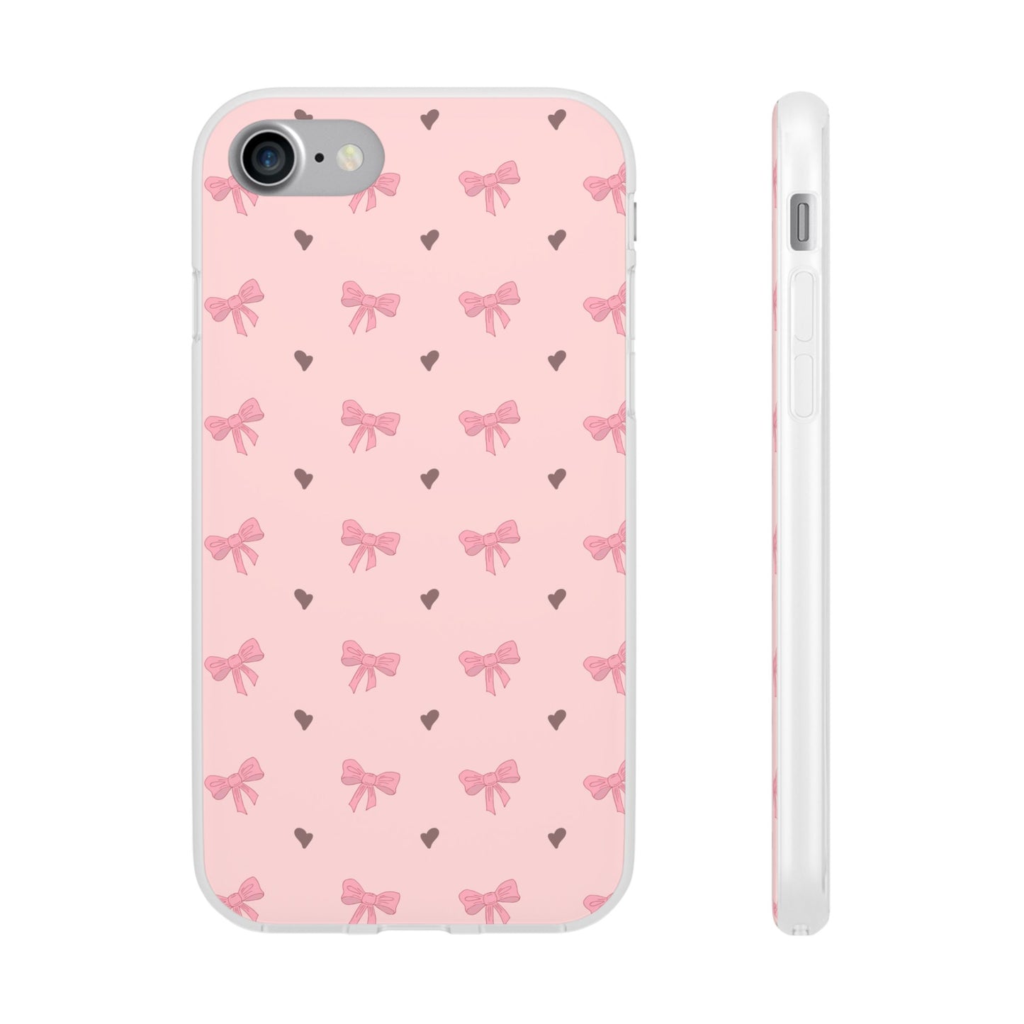 Capa de Telemóvel Flexível - Laços Rosa