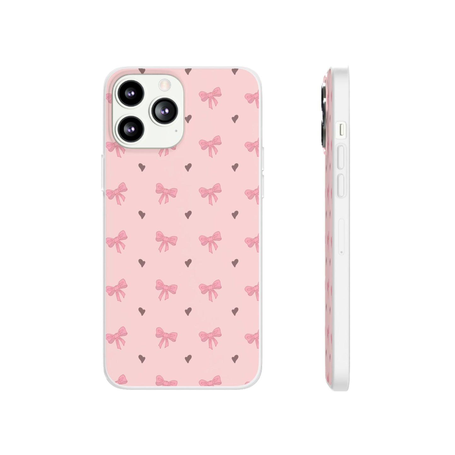 Capa de Telemóvel Flexível - Laços Rosa