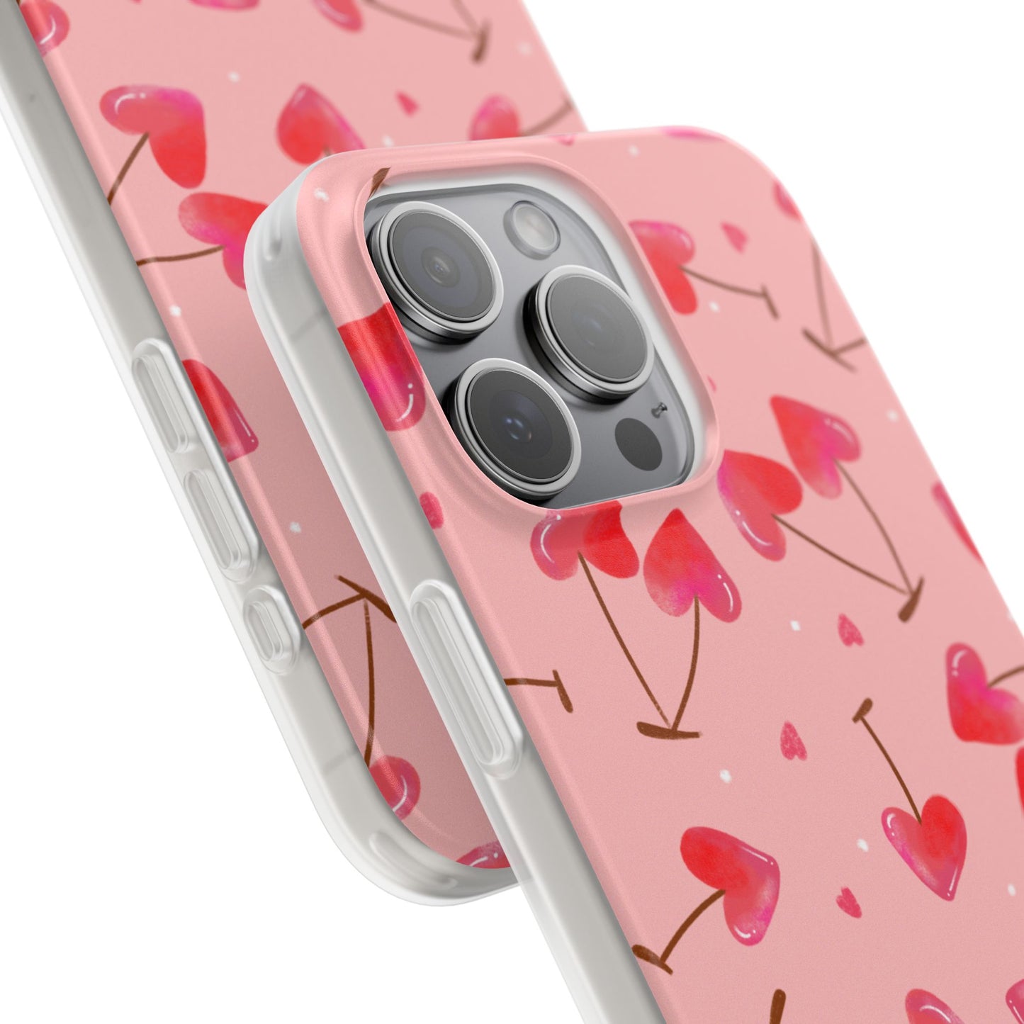 Capa de Telemóvel Flexível - Cerejas Velentine's