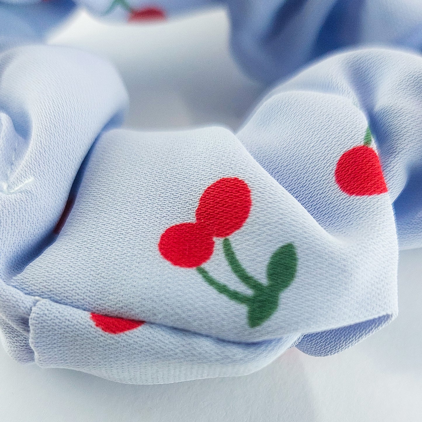 Scrunchie de Licra - Cerejas