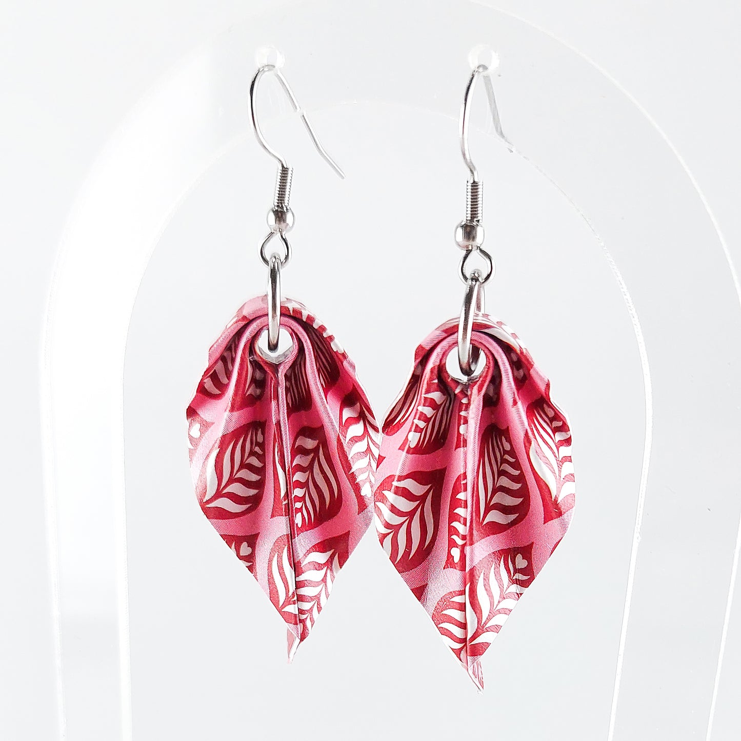Brincos Origami - Papel - Design Folha