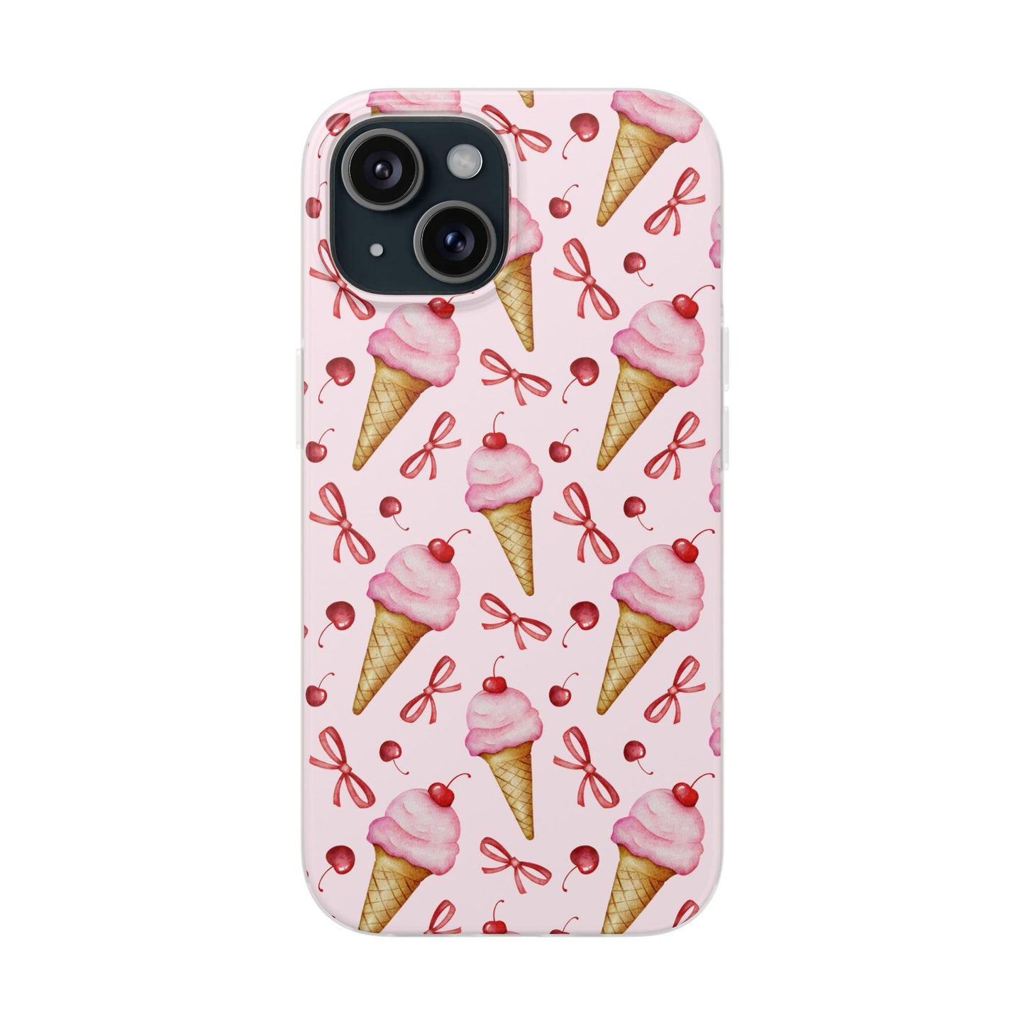 Capa de Telemóvel Flexível - Cone de Gelado