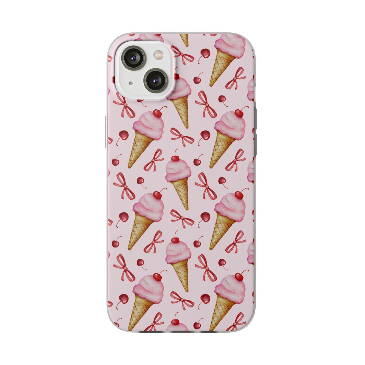 Capa de Telemóvel Flexível - Cone de Gelado