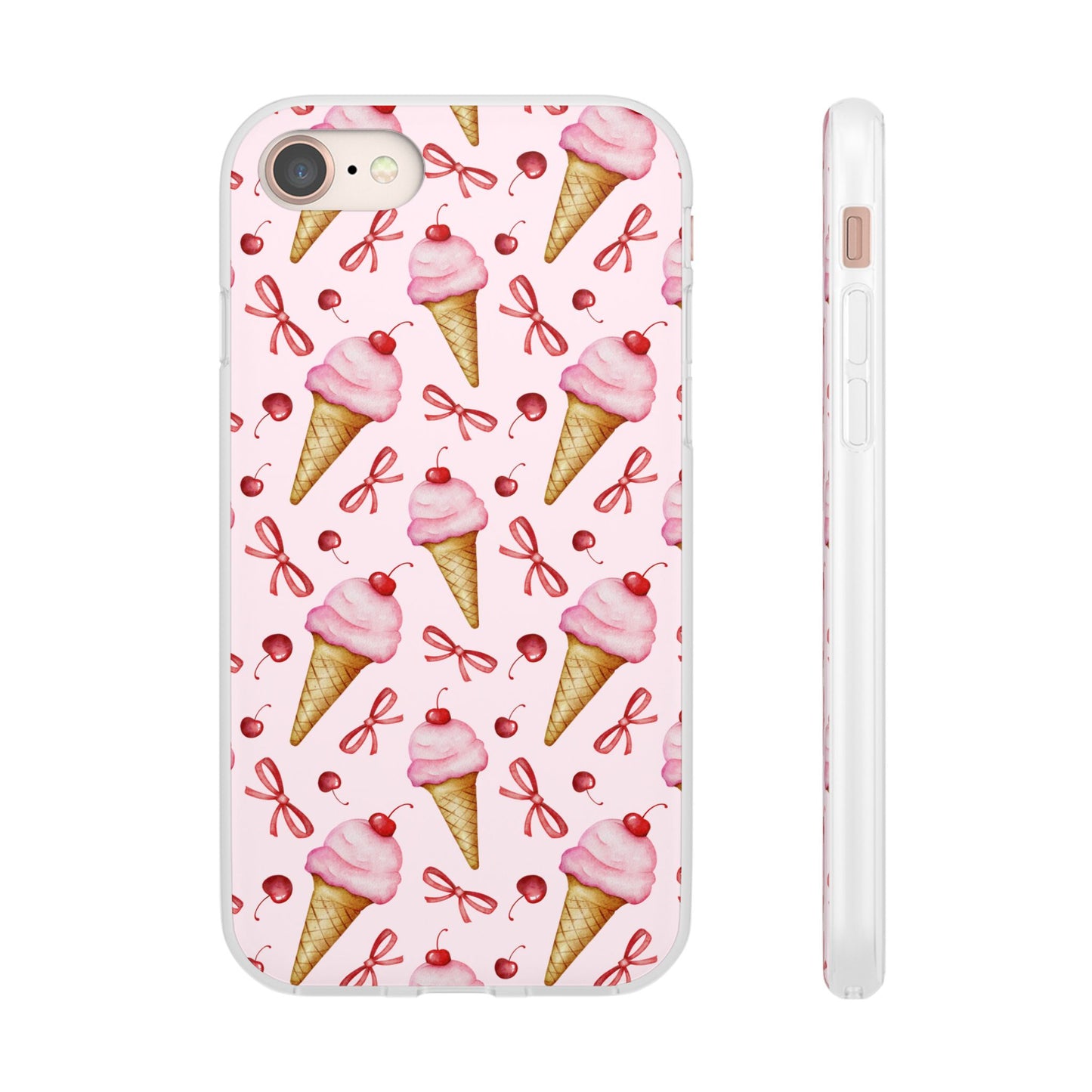 Capa de Telemóvel Flexível - Cone de Gelado