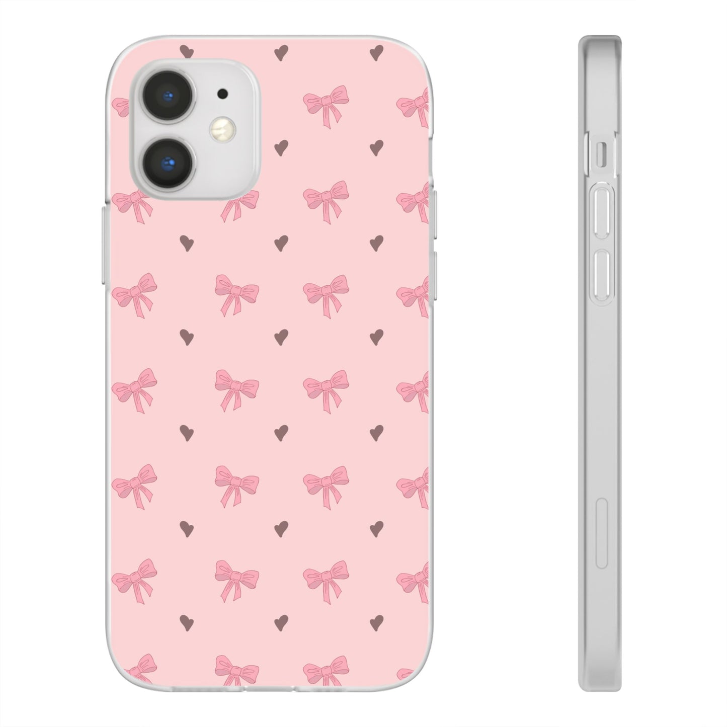 Capa de Telemóvel Flexível - Laços Rosa