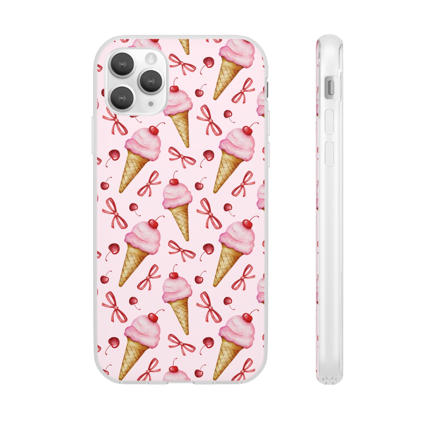 Capa de Telemóvel Flexível - Cone de Gelado