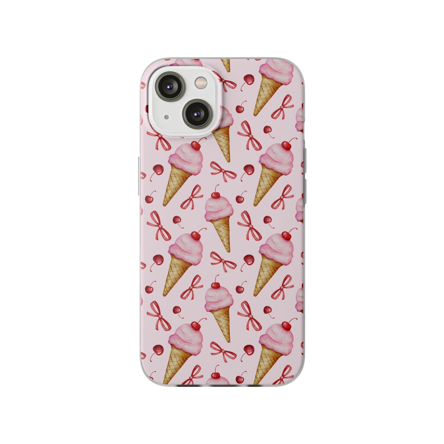 Capa de Telemóvel Flexível - Cone de Gelado