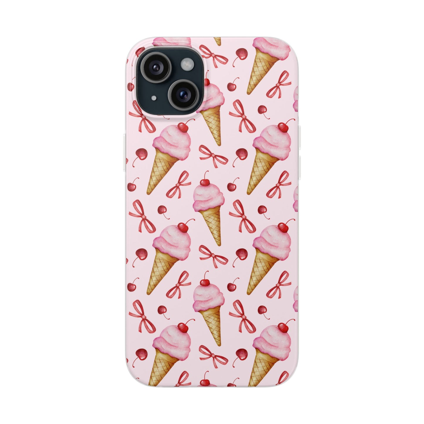 Capa de Telemóvel Flexível - Cone de Gelado