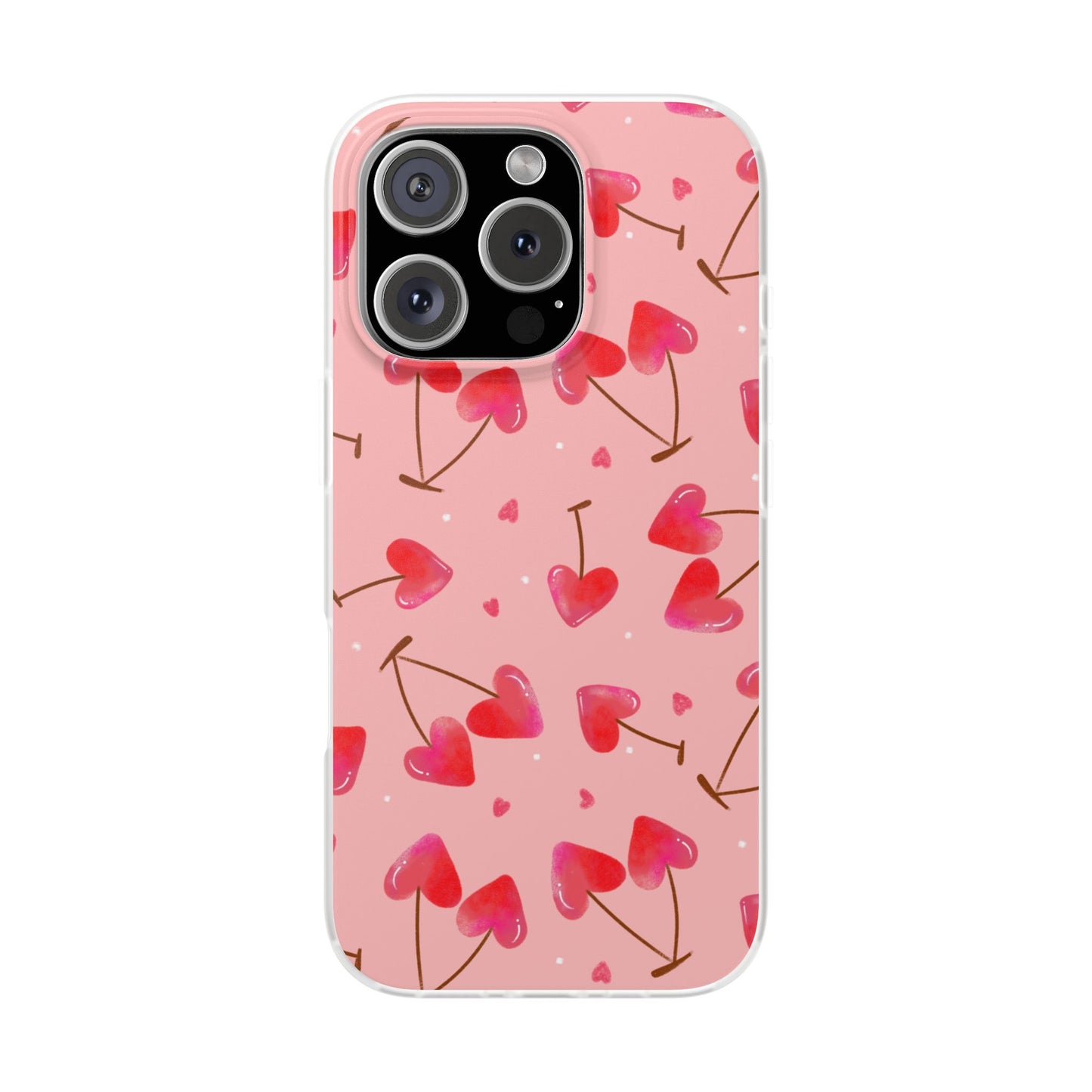 Capa de Telemóvel Flexível - Cerejas Velentine's