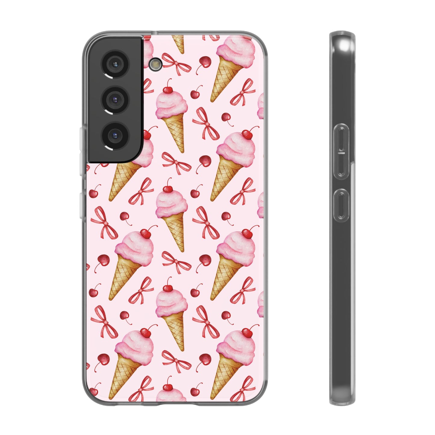 Capa de Telemóvel Flexível - Cone de Gelado
