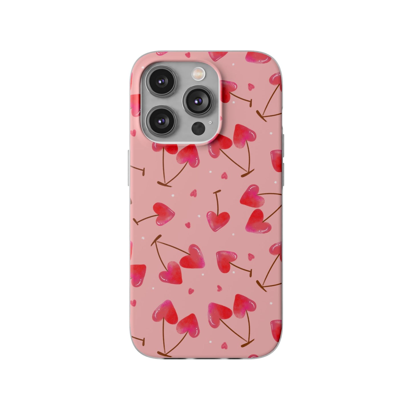Capa de Telemóvel Flexível - Cerejas Velentine's