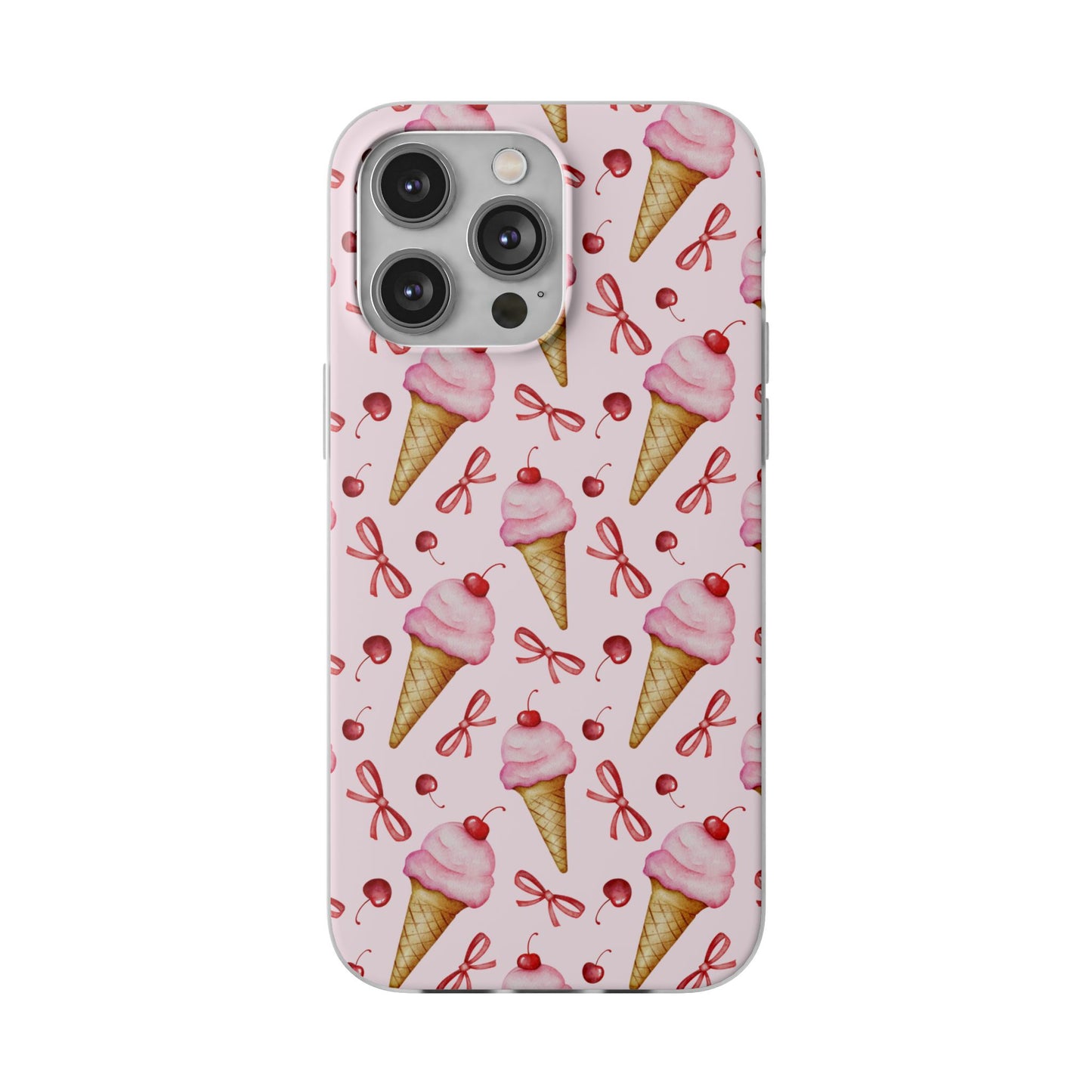 Capa de Telemóvel Flexível - Cone de Gelado