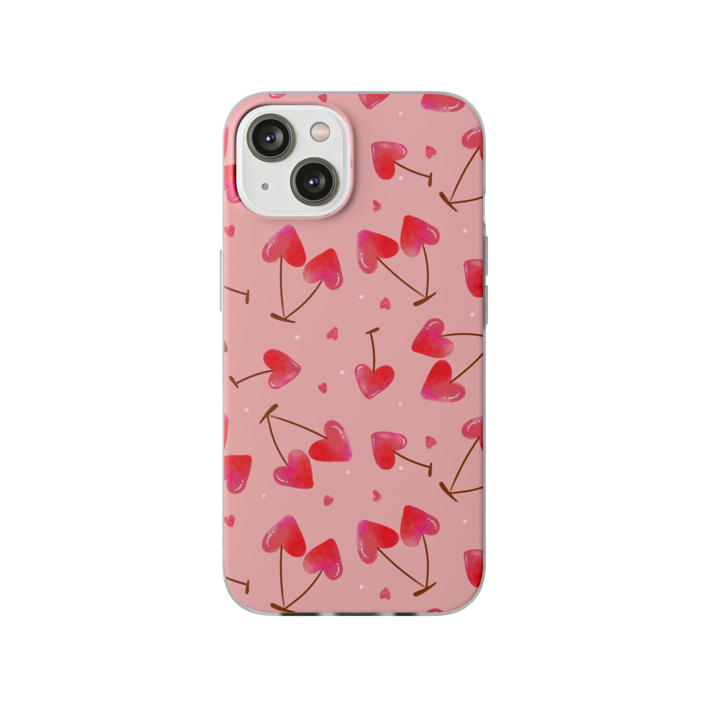 Capa de Telemóvel Flexível - Cerejas Velentine's