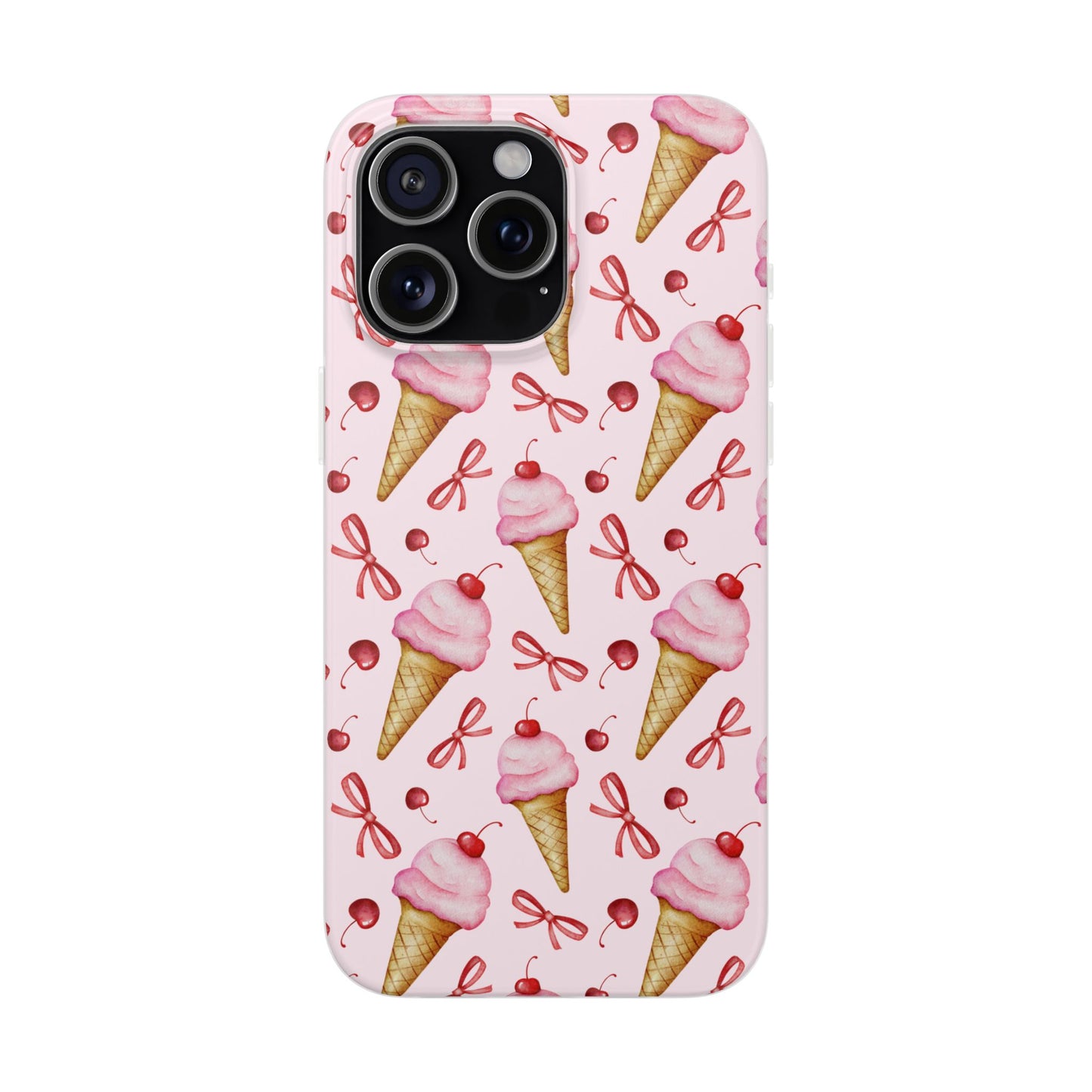 Capa de Telemóvel Flexível - Cone de Gelado