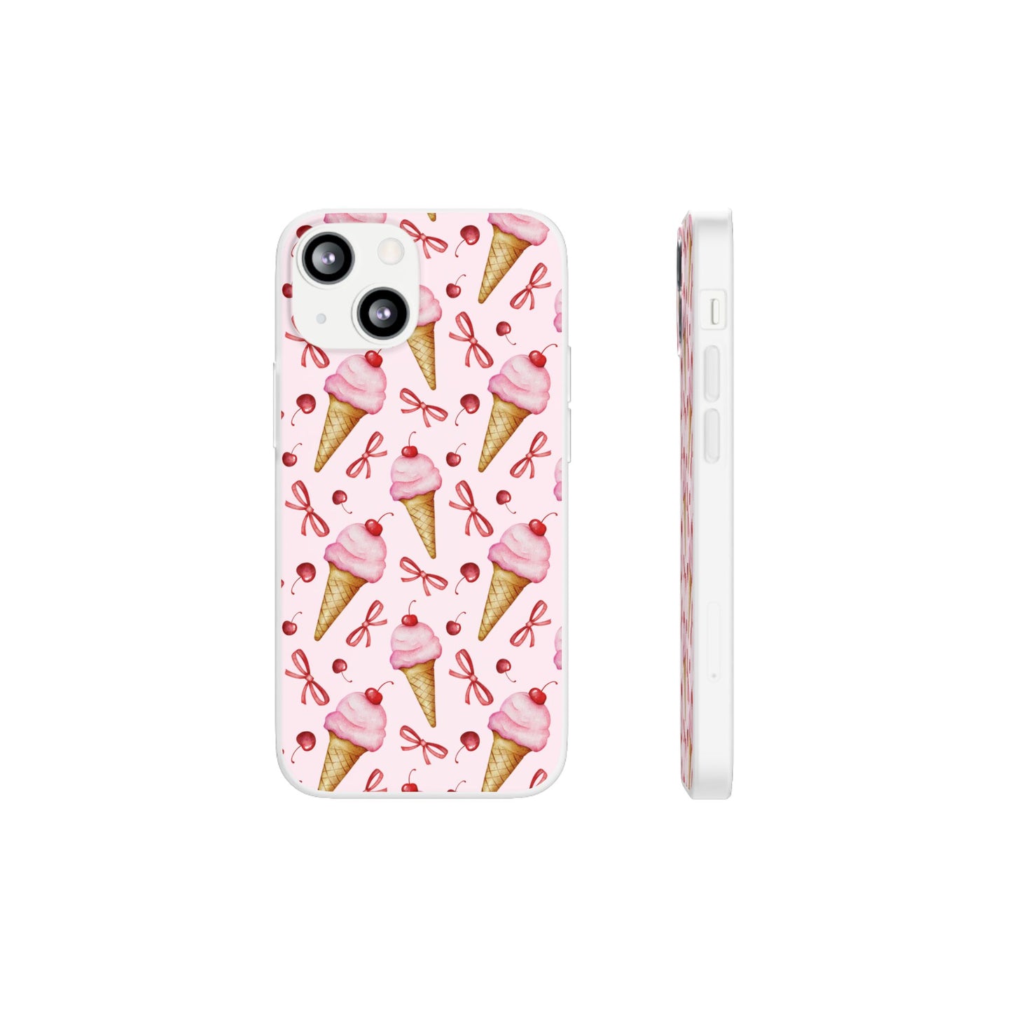 Capa de Telemóvel Flexível - Cone de Gelado
