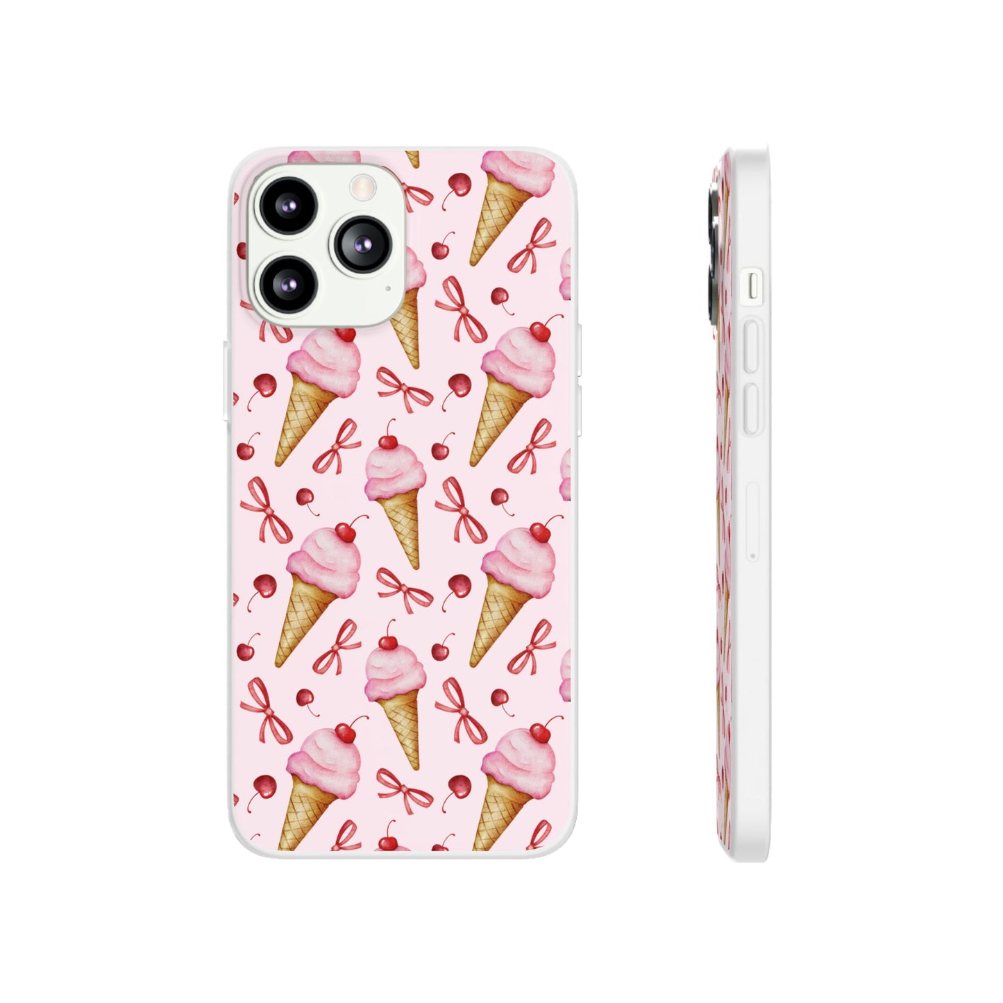 Capa de Telemóvel Flexível - Cone de Gelado