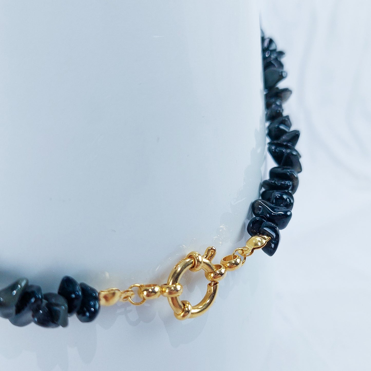 Colar Fragmentos - Obsidiana