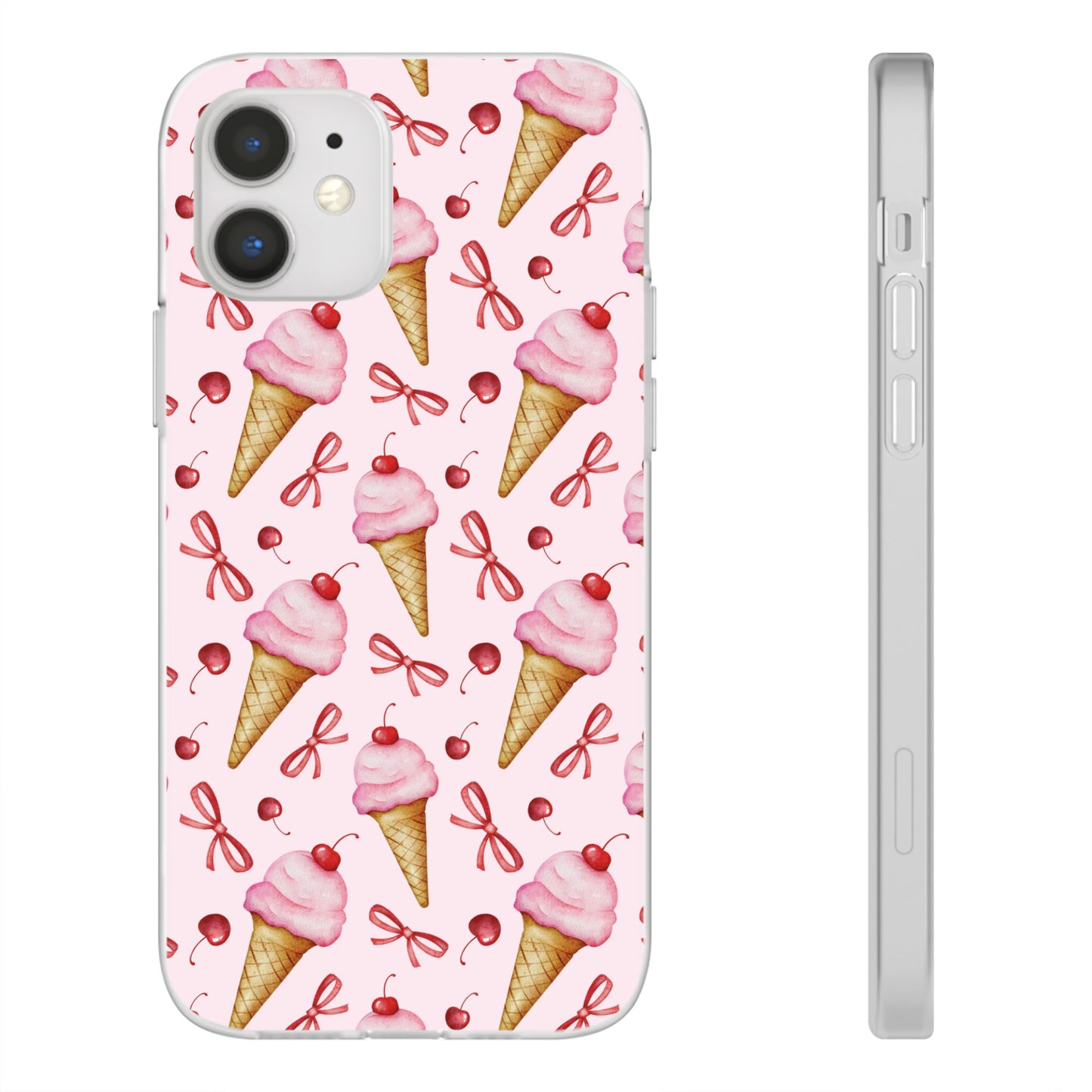 Capa de Telemóvel Flexível - Cone de Gelado