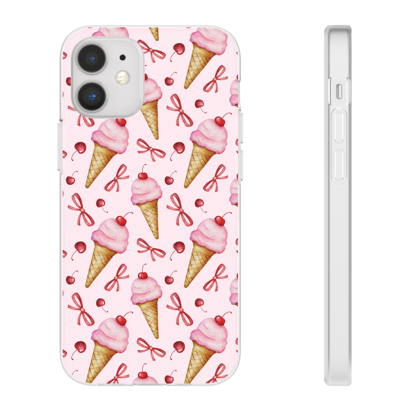 Capa de Telemóvel Flexível - Cone de Gelado