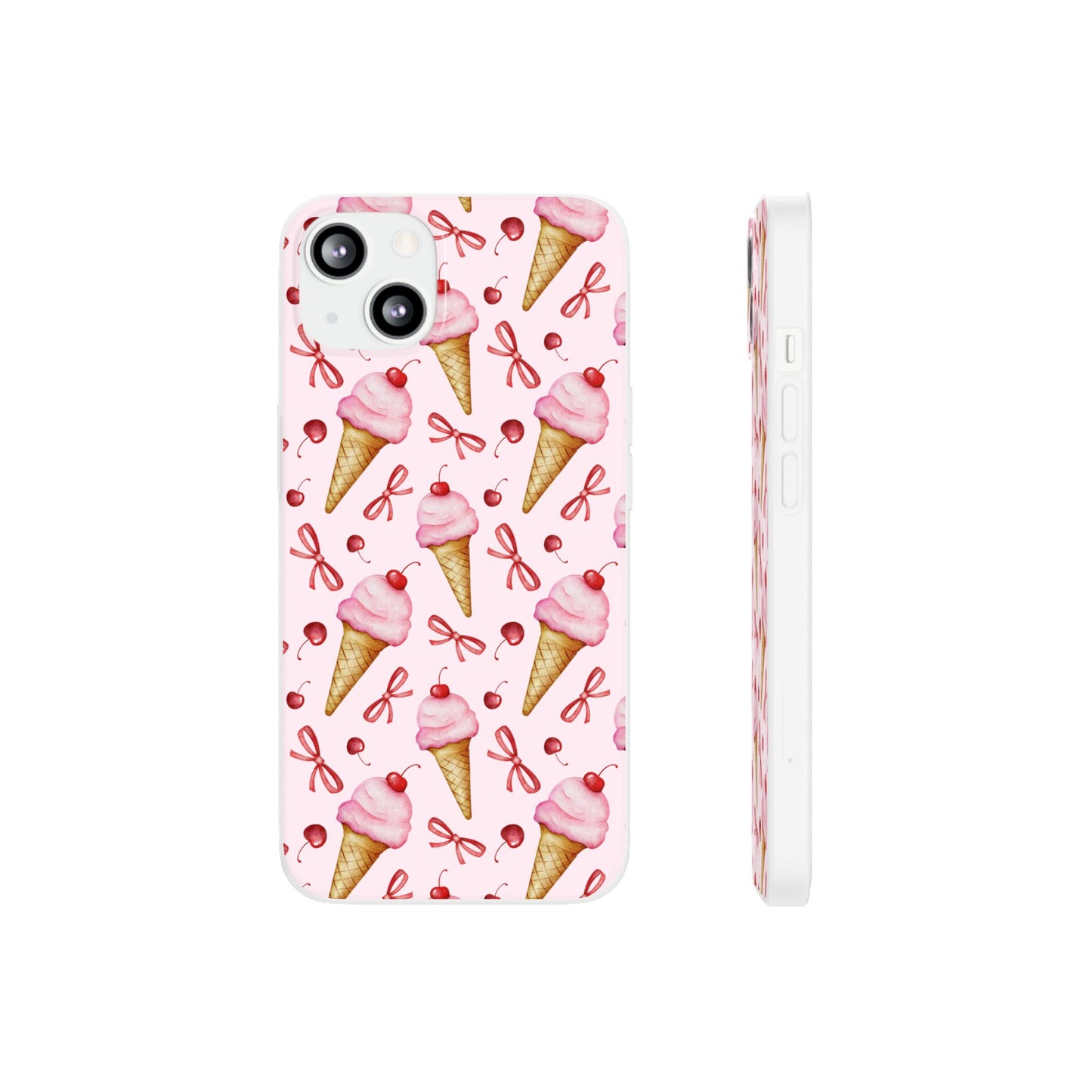 Capa de Telemóvel Flexível - Cone de Gelado