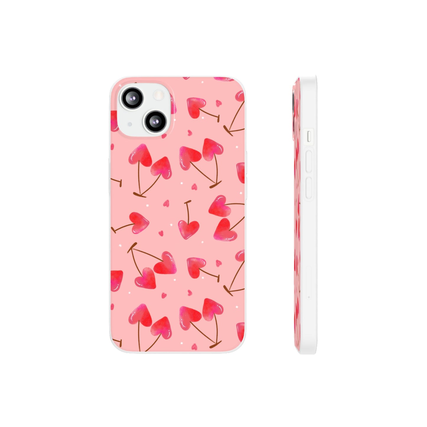 Capa de Telemóvel Flexível - Cerejas Velentine's