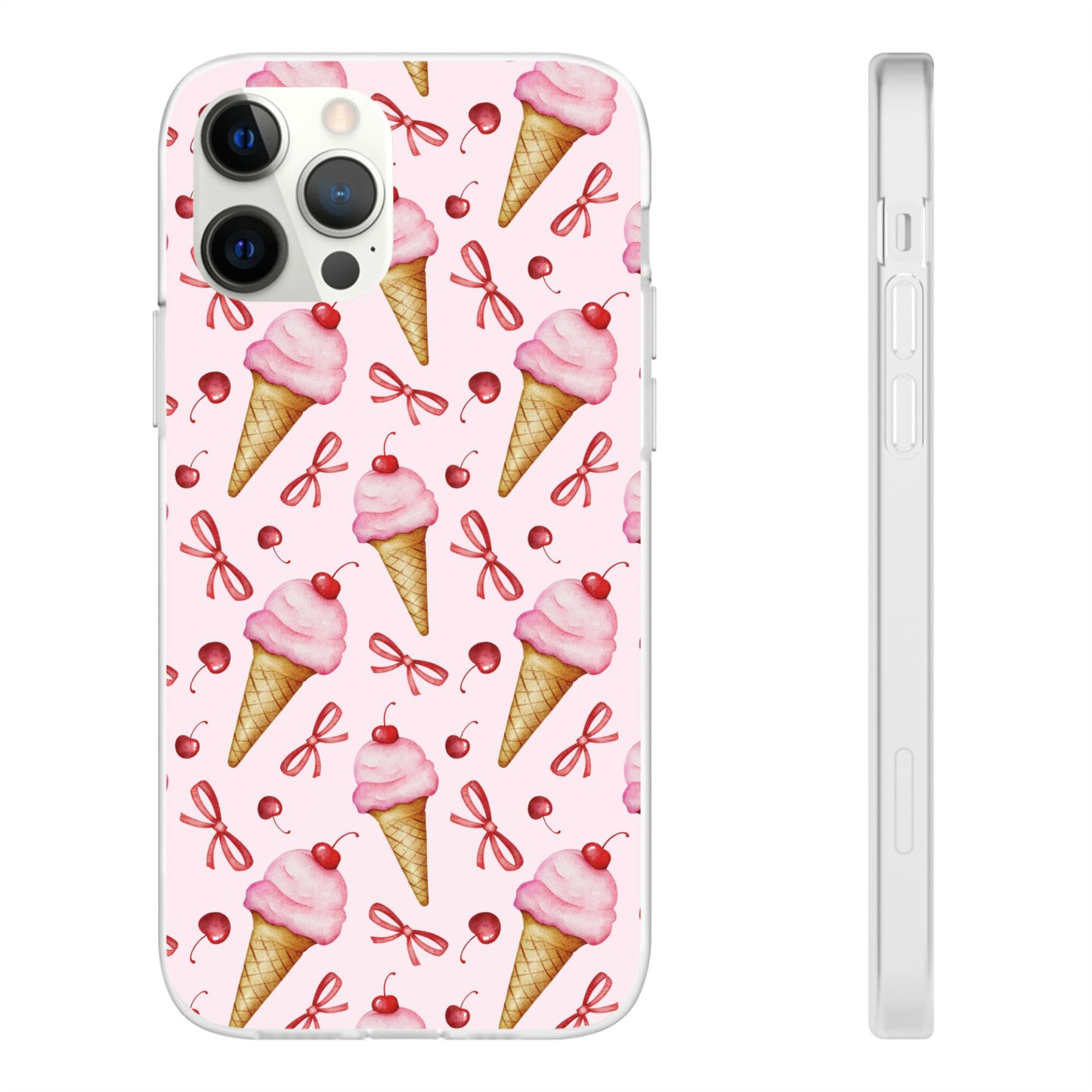 Capa de Telemóvel Flexível - Cone de Gelado