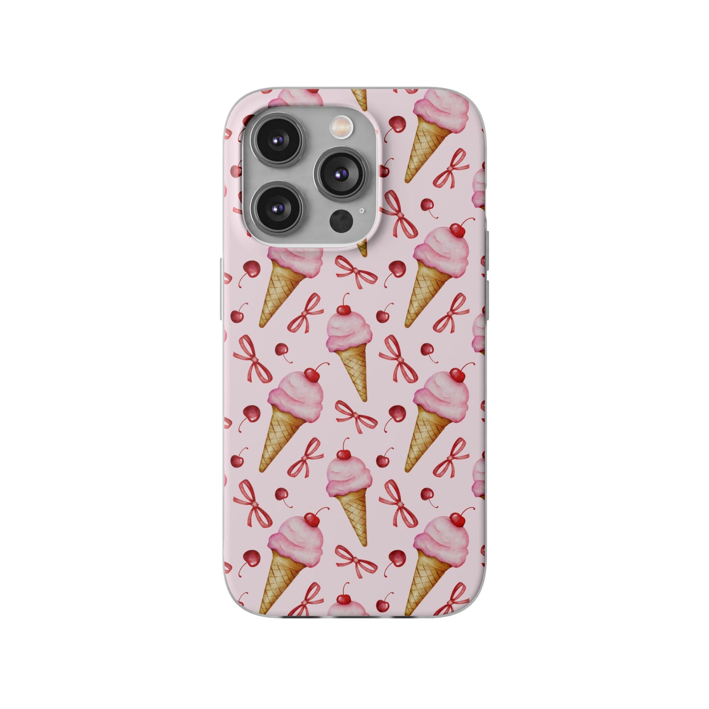 Capa de Telemóvel Flexível - Cone de Gelado